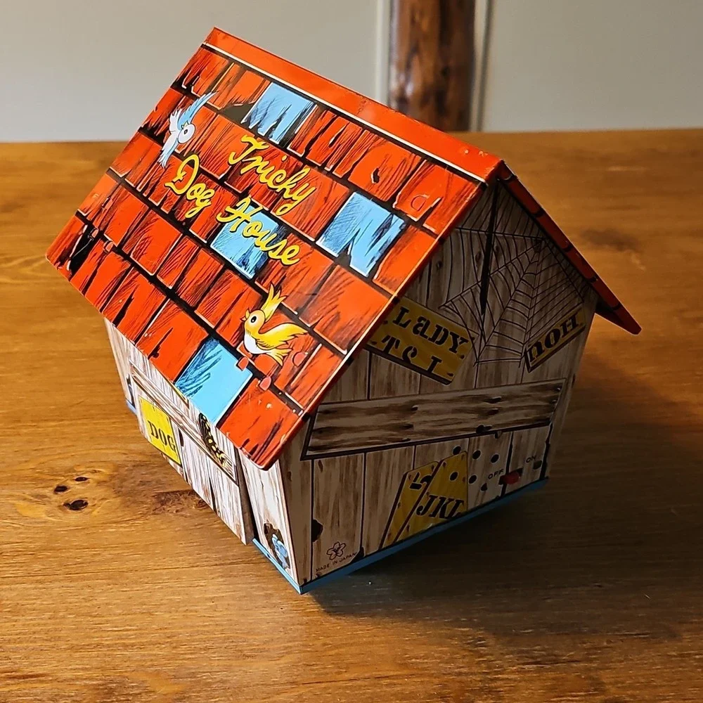 RARE...Vintage Yonezawa Tricky Dog House works 673 Battery Operated Toy Japan
